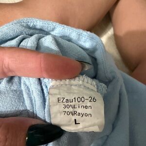 Light Blue Linen Blend Garment